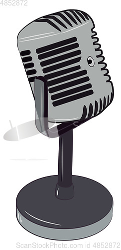 Image of Microphone for music recording vector or color illustration