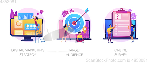 Image of Marketing research vector concept metaphors