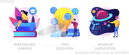 Image of Flexible learning process vector concept metaphors.