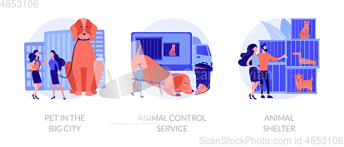 Image of Pet maintenance vector concept metaphors