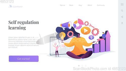 Image of Self management landing page concept