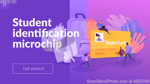 Image of Smartcards for schools landing page template.