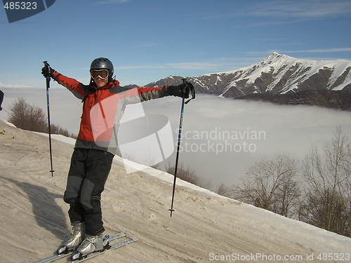 Image of Skiing above the skies