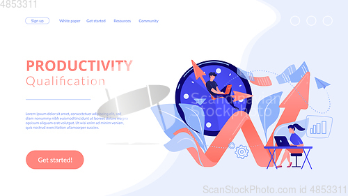 Image of Productivity concept landing page.