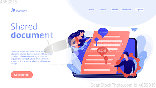 Image of Shared document concept landing page.