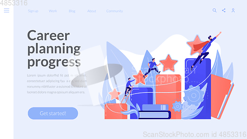 Image of Career development concept landing page.