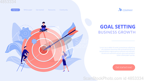 Image of Goals and objectives concept landing page.