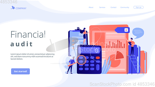 Image of Audit service concept landing page.