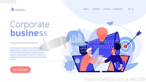 Image of Collaboration concept landing page.