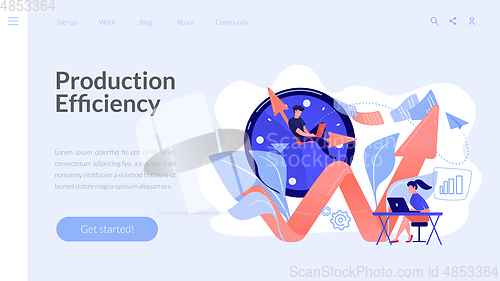 Image of Productivity concept landing page.