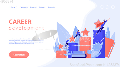 Image of Career development concept landing page.