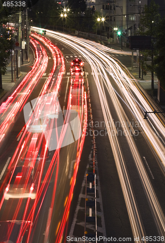 Image of Night traffic in the city