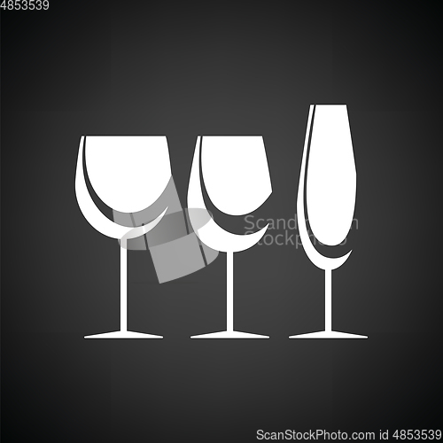 Image of Glasses set icon