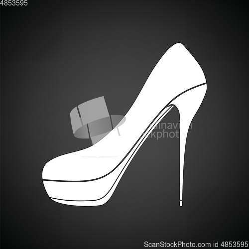 Image of High heel shoe icon