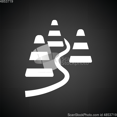 Image of Soccer training cones icon
