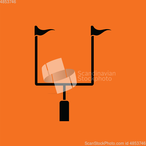 Image of American football goal post icon