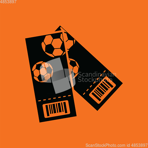Image of Two football tickets icon