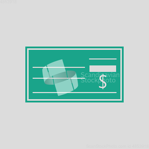 Image of Bank check icon