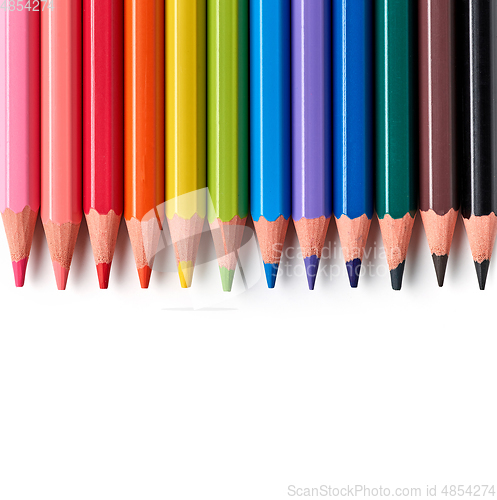 Image of colorful wood pencils