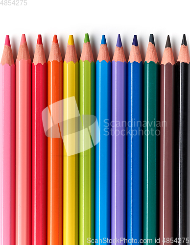 Image of colorful wood pencils