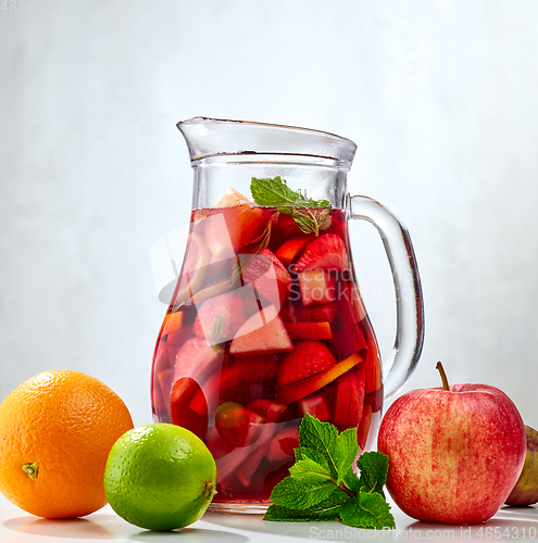 Image of jug of red sangria