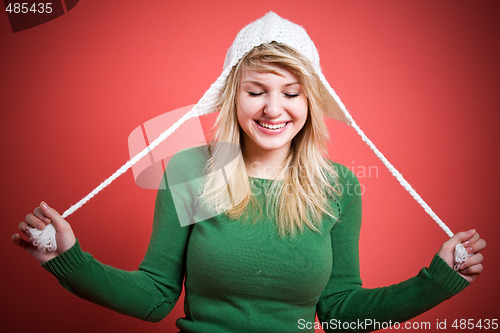 Image of Happy caucasian girl