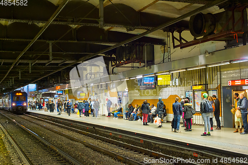 Image of People Paris underground metro station