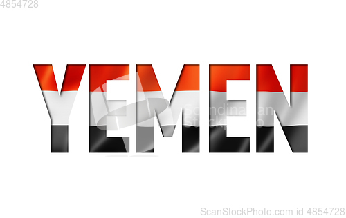 Image of yemen flag text font