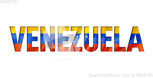 Image of venezuela flag text font