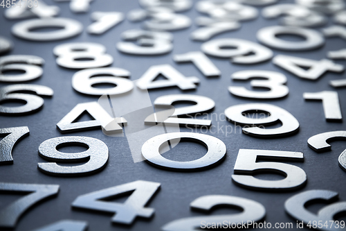 Image of Mathematics background made with solid numbers