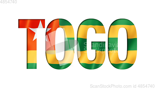Image of togo flag text font