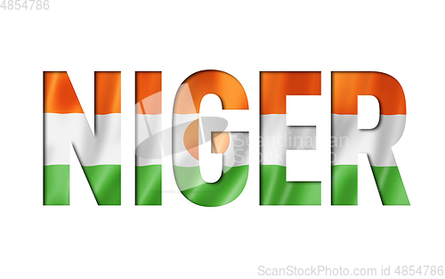 Image of niger flag text font