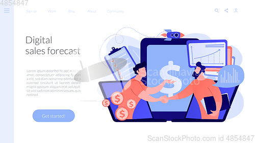 Image of Demand planning concept landing page.