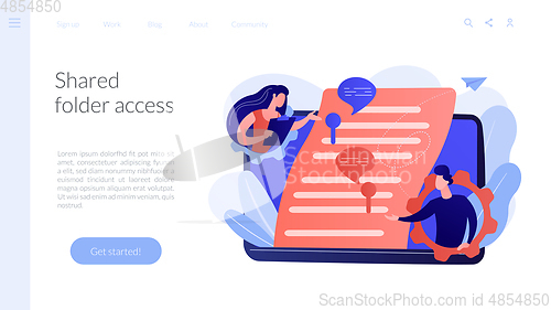 Image of Shared document concept landing page.