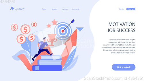 Image of Motivation concept landing page.