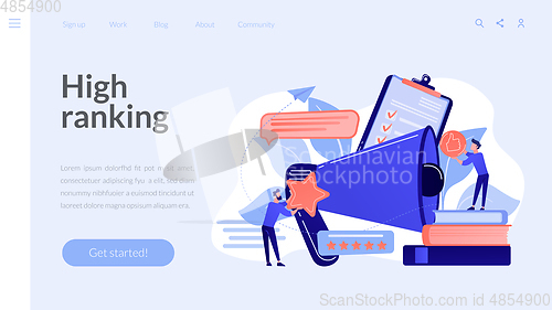 Image of Top-ranking concept landing page