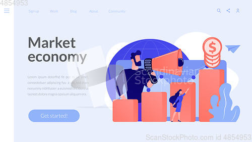 Image of Economic development concept landing page.
