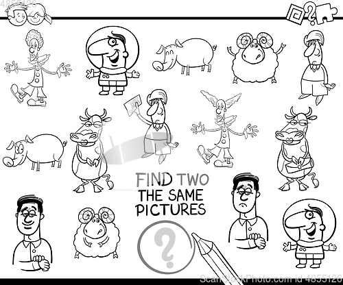 Image of educational game coloring page