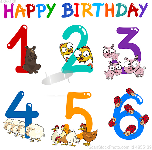 Image of birthday greeting card collection