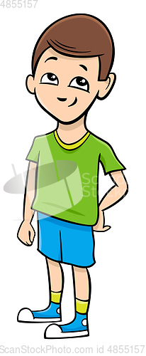 Image of school boy cartoon illustration