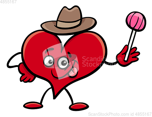 Image of heart cartoon character