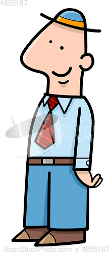 Image of funny man cartoon character