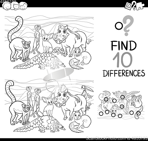 Image of difference activity with animals