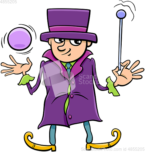 Image of wizard or elf character cartoon