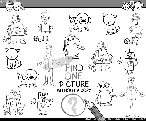 Image of find picture coloring page