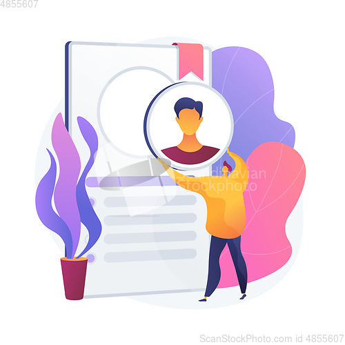 Image of Hiring employee vector concept metaphor