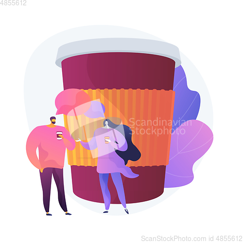 Image of Coffee break vector concept metaphor