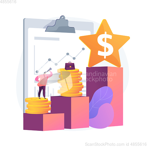 Image of Ambitious business plans vector concept metaphor