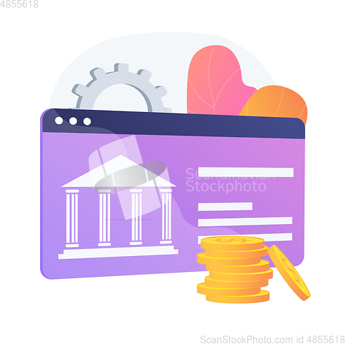 Image of Core banking vector concept metaphor