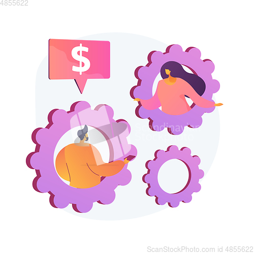 Image of Financial advisor vector concept metaphor